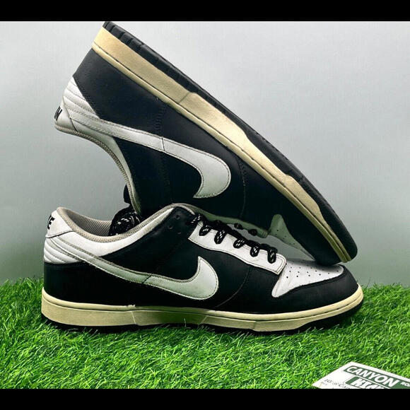 Nike Dunk Low White Black Midnight Fog Size 13 - Picture 6 of 8